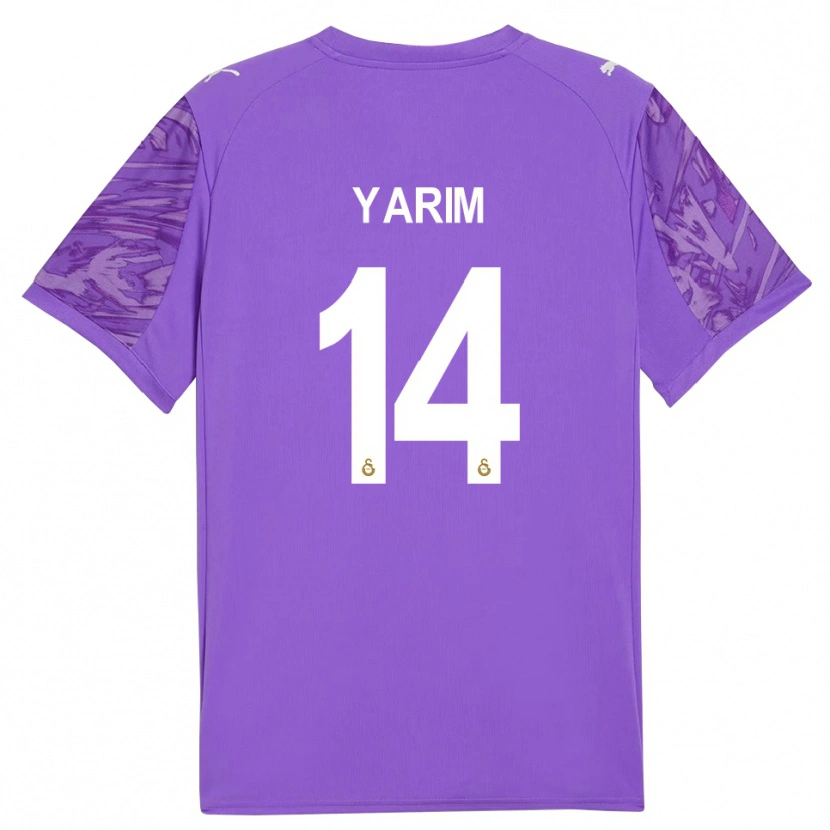 Danxen Donna Esra Yarım #14 Maglia Gara Portiere Viola Bianco 2025/26 Maglietta