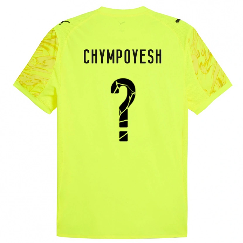 Danxen Donna Vladyslav Chympoyesh #0 Maglia Gara Portiere Verde Giallo 2025/26 Maglietta