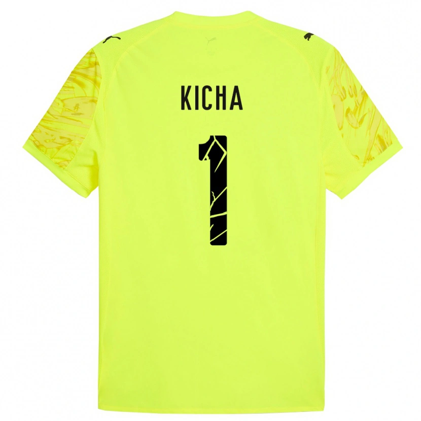 Danxen Donna Tymofiy Kicha #1 Maglia Gara Portiere Verde Giallo 2025/26 Maglietta