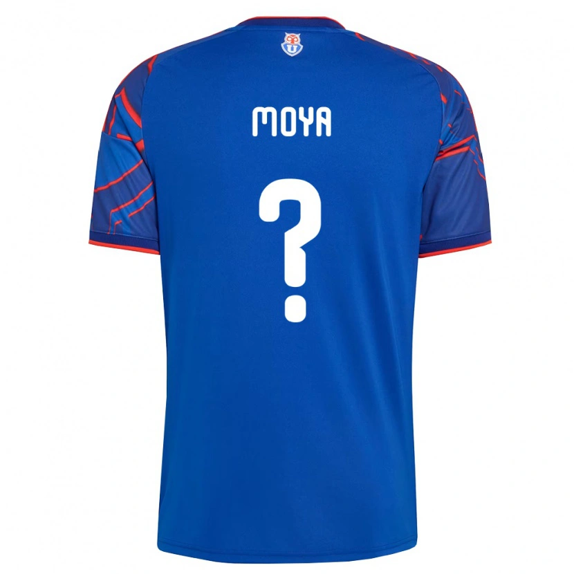 Danxen Bambino Maglia Flavio Moya #0 Blu Reale Rosso Kit Gara Home 2026/27 Maglietta