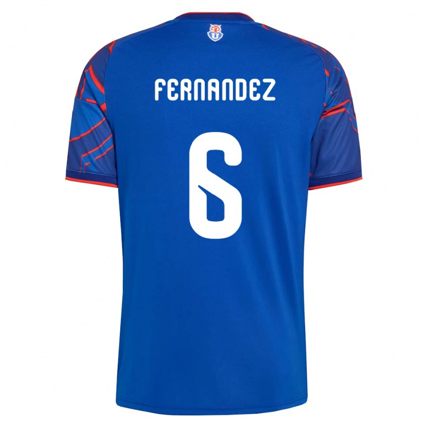 Danxen Bambino Maglia Nicolás Fernández #6 Blu Reale Rosso Kit Gara Home 2026/27 Maglietta