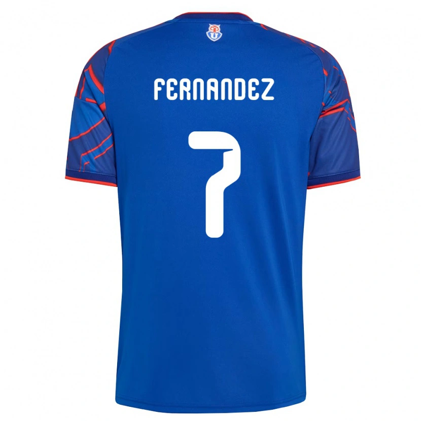 Danxen Bambino Maglia Rebeca Fernández #7 Blu Reale Rosso Kit Gara Home 2026/27 Maglietta