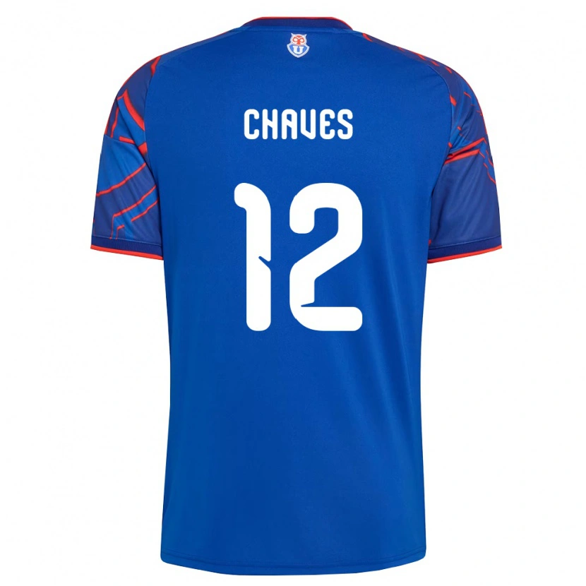 Danxen Bambino Maglia Abigail Chaves #12 Blu Reale Rosso Kit Gara Home 2026/27 Maglietta