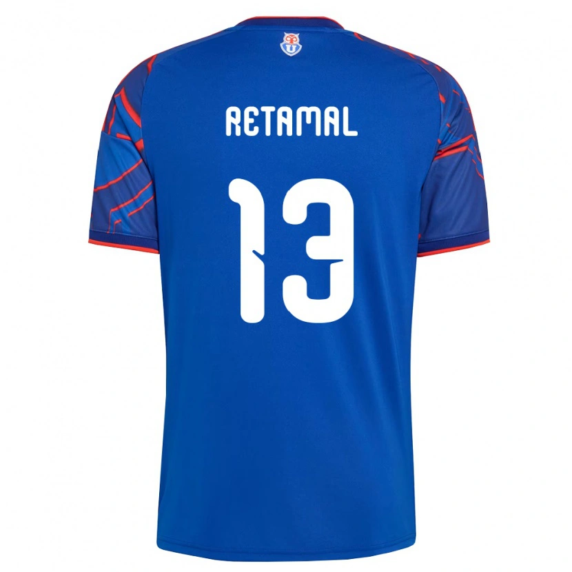Danxen Bambino Maglia David Retamal #13 Blu Reale Rosso Kit Gara Home 2026/27 Maglietta