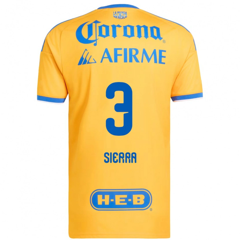 Danxen Bambino Maglia Bianca Sierra #3 Giallo Blu Kit Gara Home 2026/27 Maglietta