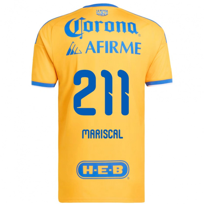 Danxen Bambino Maglia Kevin Mariscal #211 Giallo Blu Kit Gara Home 2026/27 Maglietta