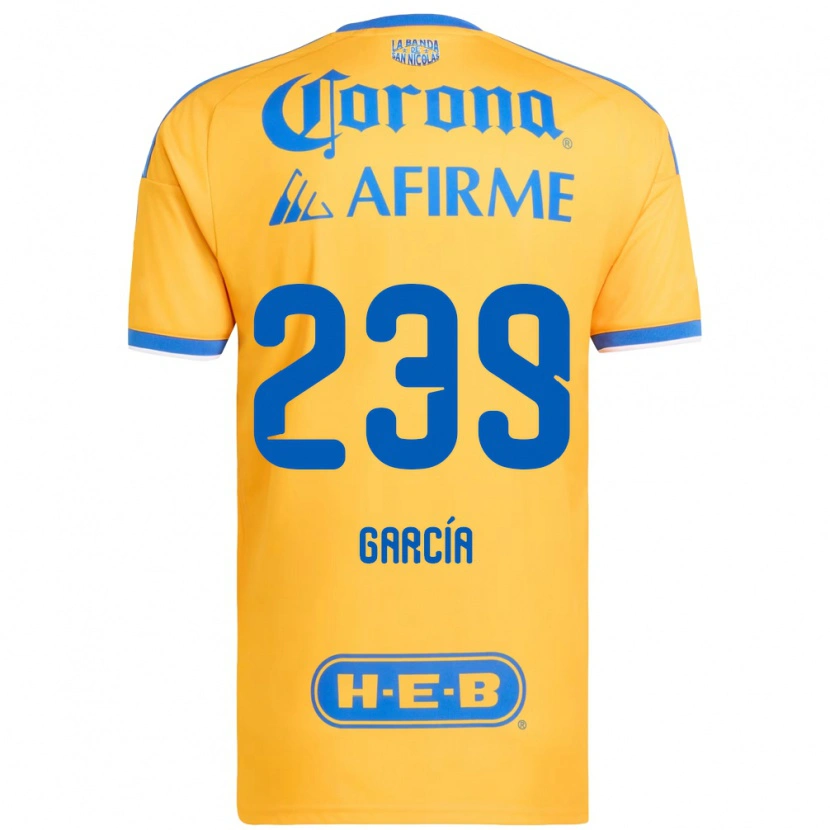 Danxen Bambino Maglia Diego García #239 Giallo Blu Kit Gara Home 2026/27 Maglietta