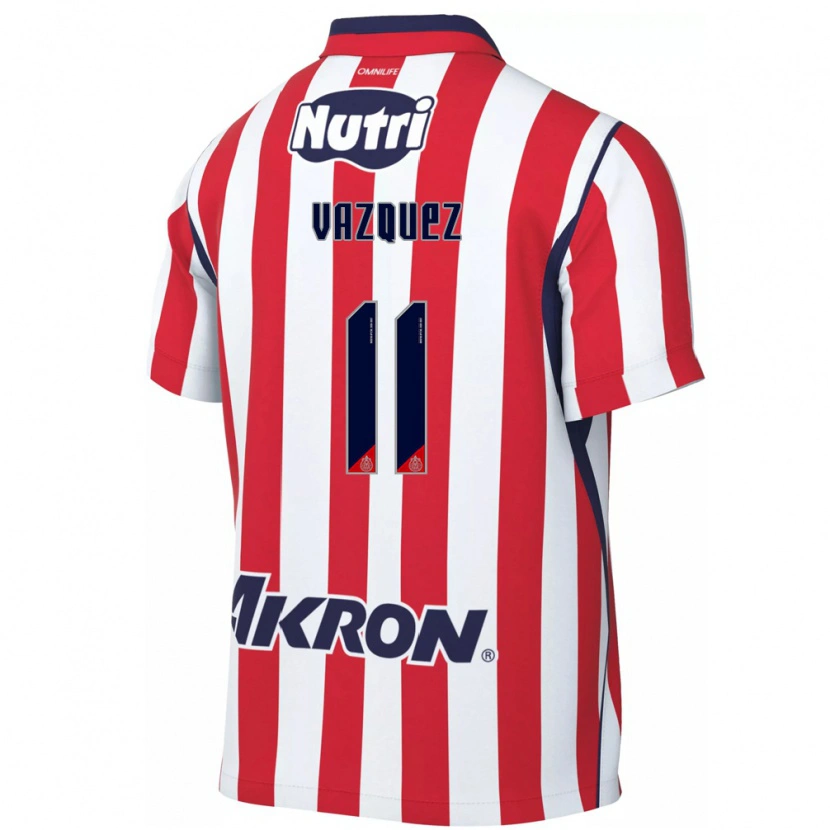 Danxen Bambino Maglia Anette Vázquez #11 Rosso Bianco Kit Gara Home 2026/27 Maglietta