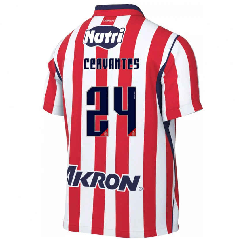 Danxen Bambino Maglia Alicia Cervantes #24 Rosso Bianco Kit Gara Home 2026/27 Maglietta