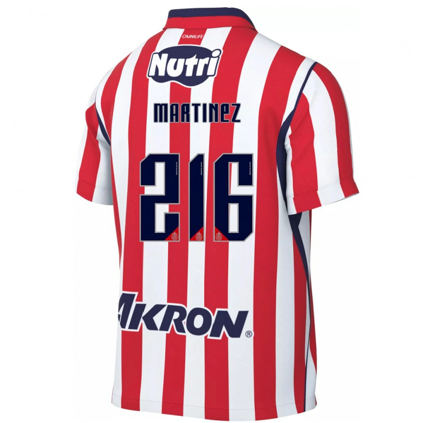 Danxen Bambino Maglia Isaac Martínez #216 Rosso Bianco Kit Gara Home 2026/27 Maglietta