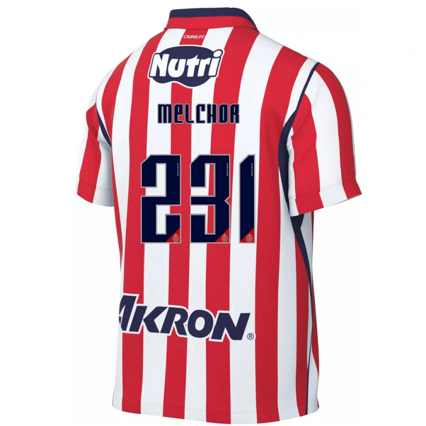 Danxen Bambino Maglia Oziel Melchor #231 Rosso Bianco Kit Gara Home 2026/27 Maglietta