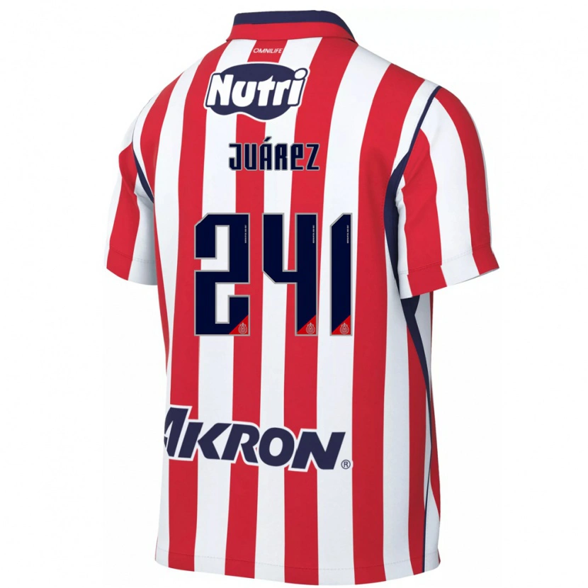 Danxen Bambino Maglia Hugo Juárez #241 Rosso Bianco Kit Gara Home 2026/27 Maglietta