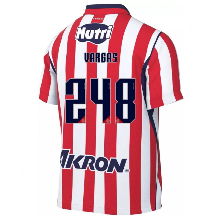 Danxen Bambino Maglia Uziel Vargas #248 Rosso Bianco Kit Gara Home 2026/27 Maglietta