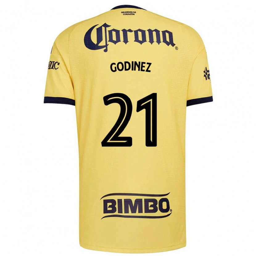Danxen Bambino Maglia Alexandra Godinez #21 Giallo Rosso Nero Kit Gara Home 2026/27 Maglietta