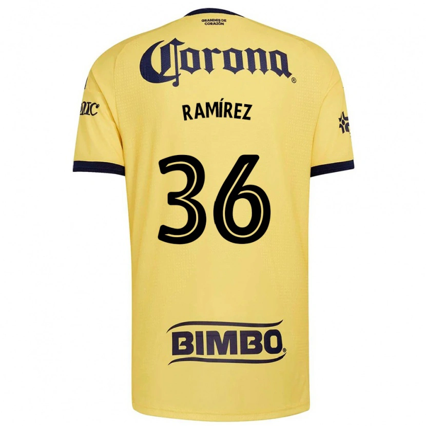 Danxen Bambino Maglia Miguel Ramírez #36 Giallo Rosso Nero Kit Gara Home 2026/27 Maglietta