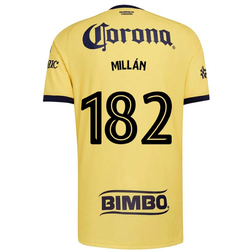 Danxen Bambino Maglia Daniel Millán #182 Giallo Rosso Nero Kit Gara Home 2026/27 Maglietta
