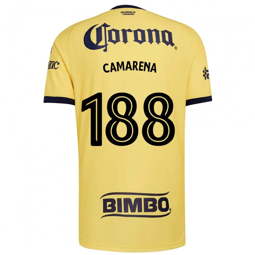 Danxen Bambino Maglia Santiago Camarena #188 Giallo Rosso Nero Kit Gara Home 2026/27 Maglietta