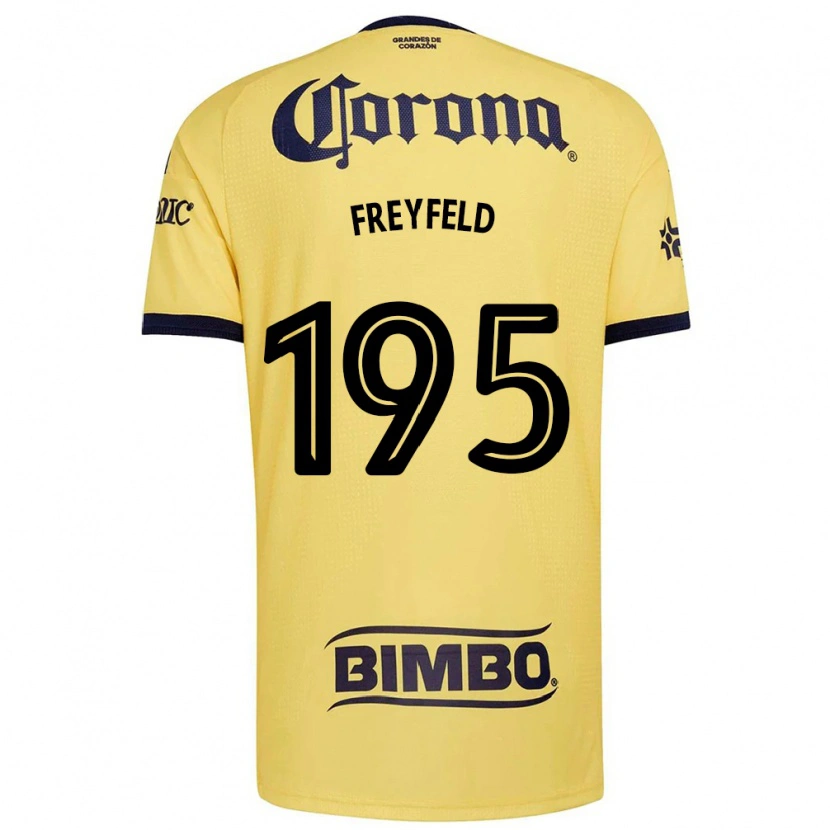 Danxen Bambino Maglia Julián Freyfeld #195 Giallo Rosso Nero Kit Gara Home 2026/27 Maglietta