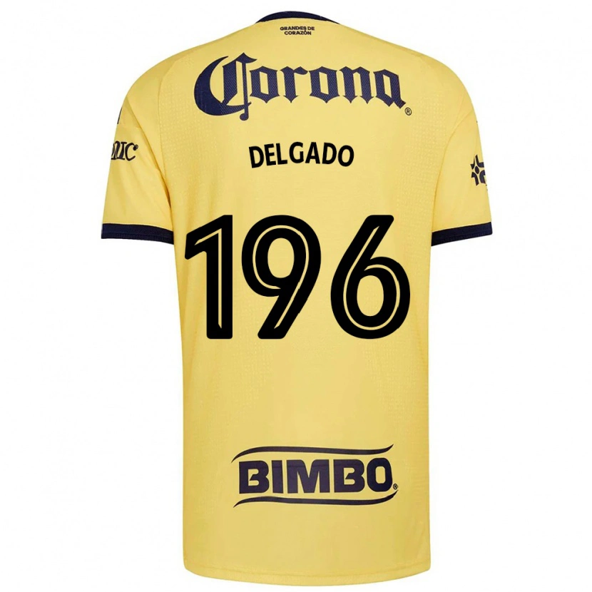 Danxen Bambino Maglia Gael Delgado #196 Giallo Rosso Nero Kit Gara Home 2026/27 Maglietta