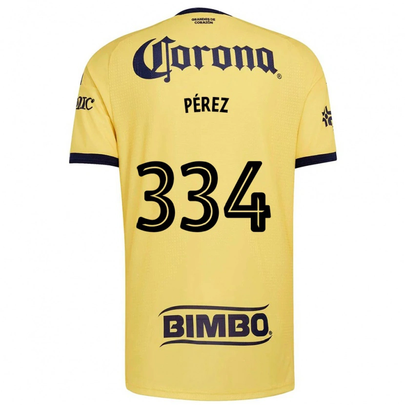 Danxen Bambino Maglia Diego Pérez #334 Giallo Rosso Nero Kit Gara Home 2026/27 Maglietta