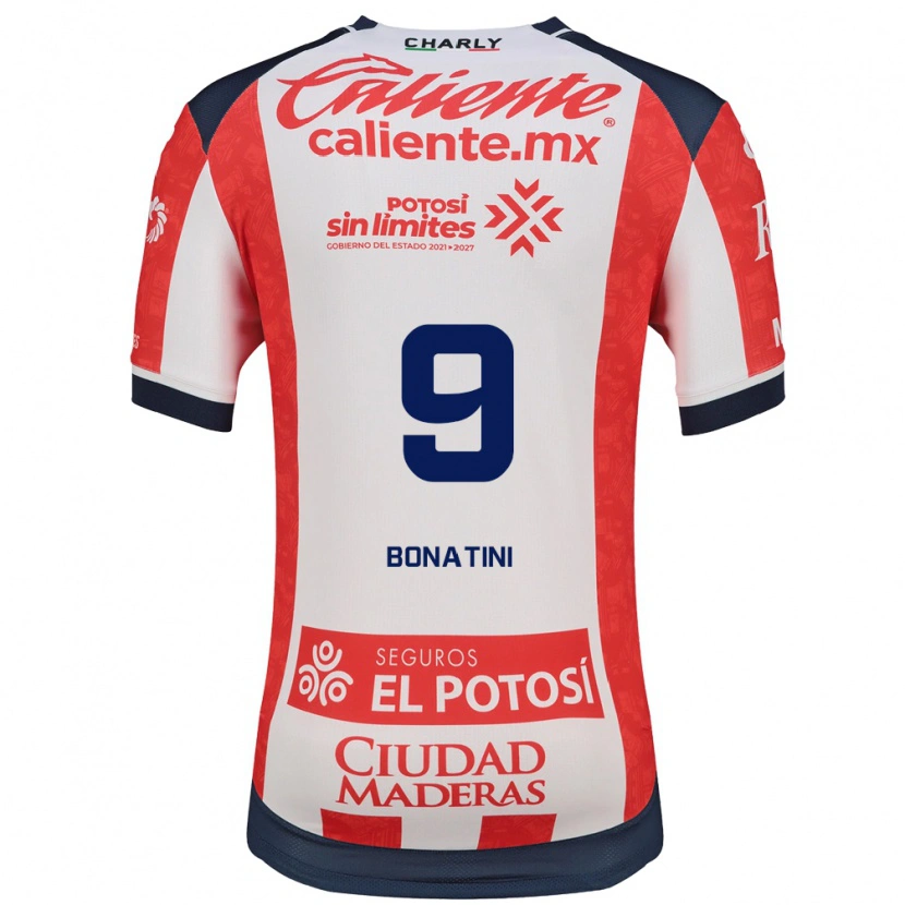 Danxen Bambino Maglia Leo Bonatini #9 Rosso Bianco Nero Kit Gara Home 2026/27 Maglietta
