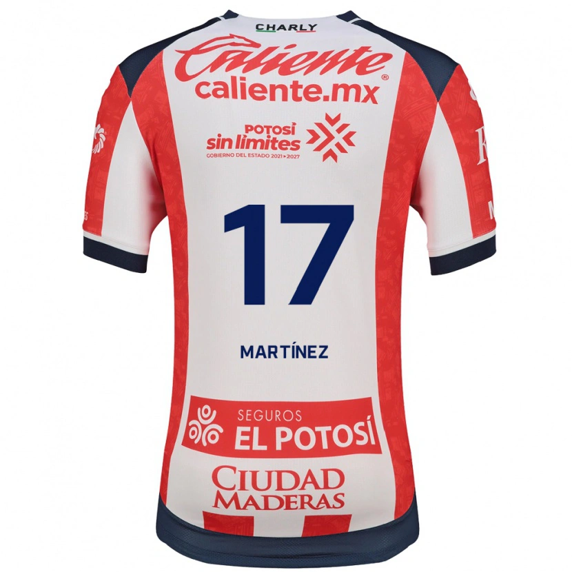 Danxen Bambino Maglia Gabriel Martínez #17 Rosso Bianco Nero Kit Gara Home 2026/27 Maglietta