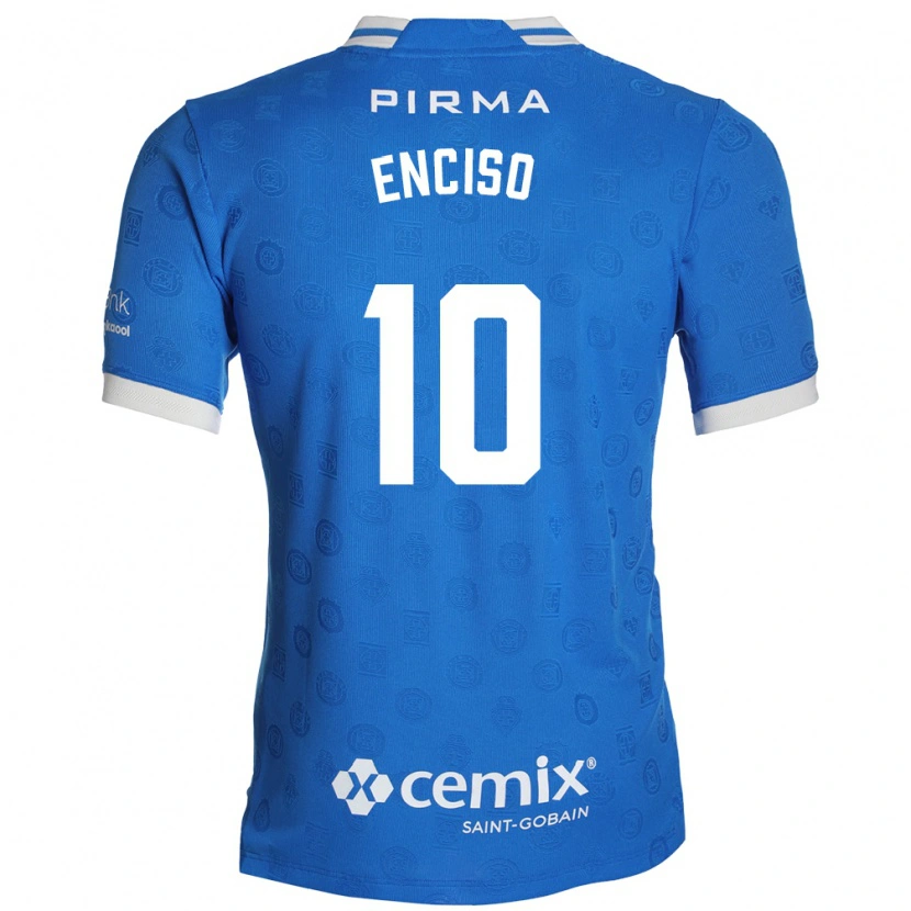 Danxen Bambino Maglia Martha Enciso #10 Blu Bianco Rosso Kit Gara Home 2026/27 Maglietta