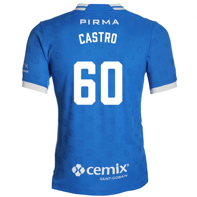 Danxen Bambino Maglia Ariel Castro #60 Blu Bianco Rosso Kit Gara Home 2026/27 Maglietta