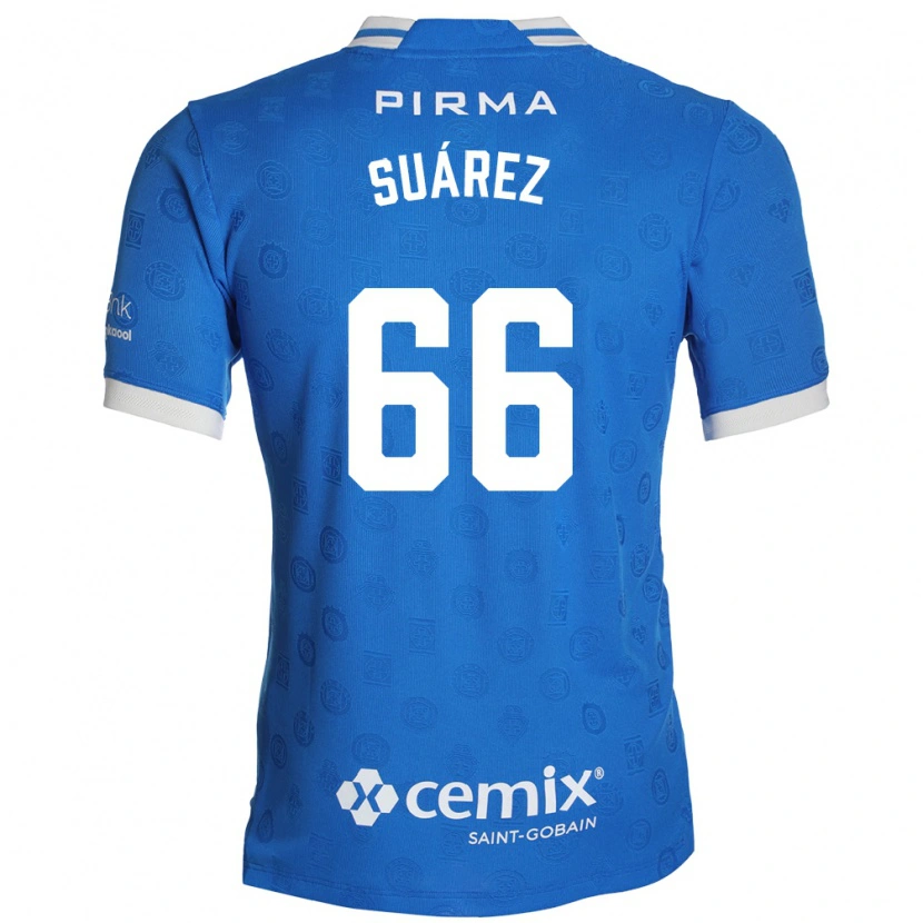 Danxen Bambino Maglia Javier Suárez #66 Blu Bianco Rosso Kit Gara Home 2026/27 Maglietta
