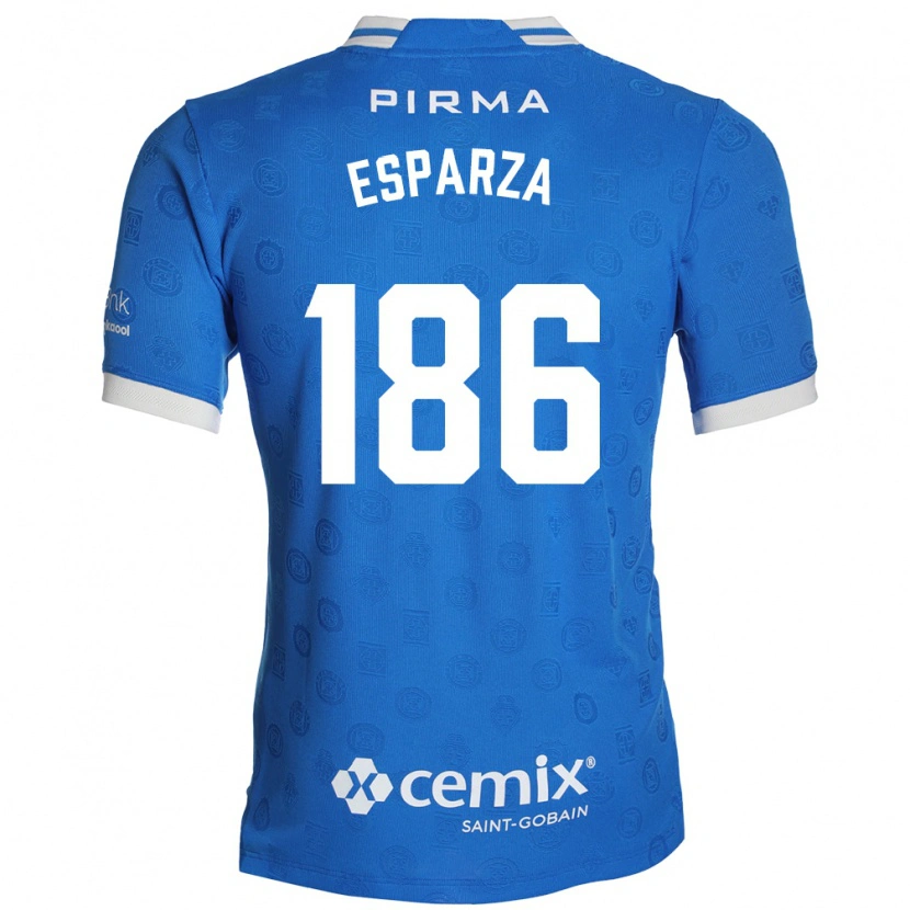 Danxen Bambino Maglia Rogelio Esparza #186 Blu Bianco Rosso Kit Gara Home 2026/27 Maglietta