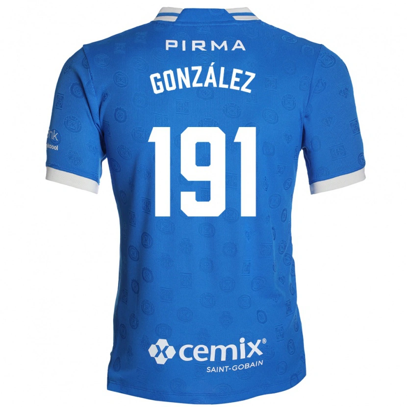 Danxen Bambino Maglia Alejandro González #191 Blu Bianco Rosso Kit Gara Home 2026/27 Maglietta
