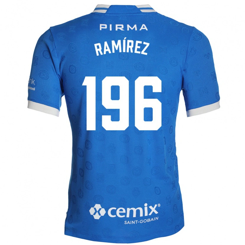Danxen Bambino Maglia Ian Ramírez #196 Blu Bianco Rosso Kit Gara Home 2026/27 Maglietta