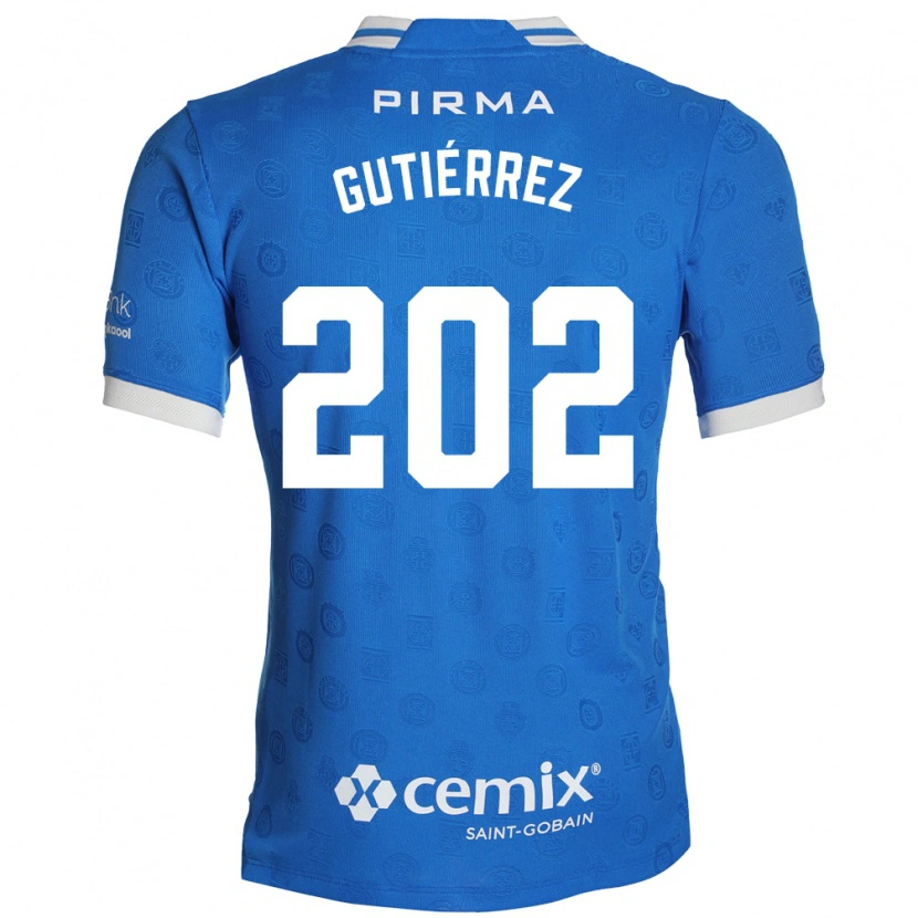 Danxen Bambino Maglia Alex Gutiérrez #202 Blu Bianco Rosso Kit Gara Home 2026/27 Maglietta