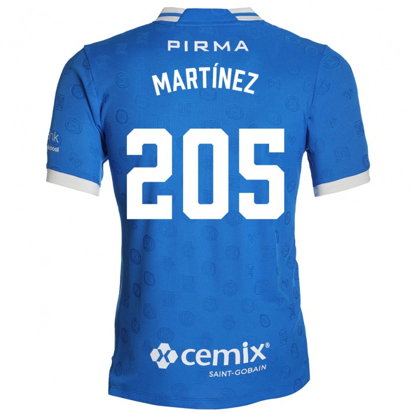 Danxen Bambino Maglia César Martínez #205 Blu Bianco Rosso Kit Gara Home 2026/27 Maglietta