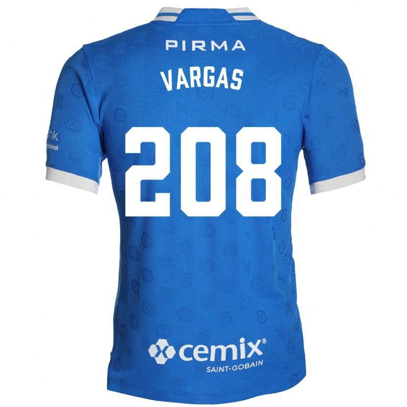 Danxen Bambino Maglia Santiago Vargas #208 Blu Bianco Rosso Kit Gara Home 2026/27 Maglietta