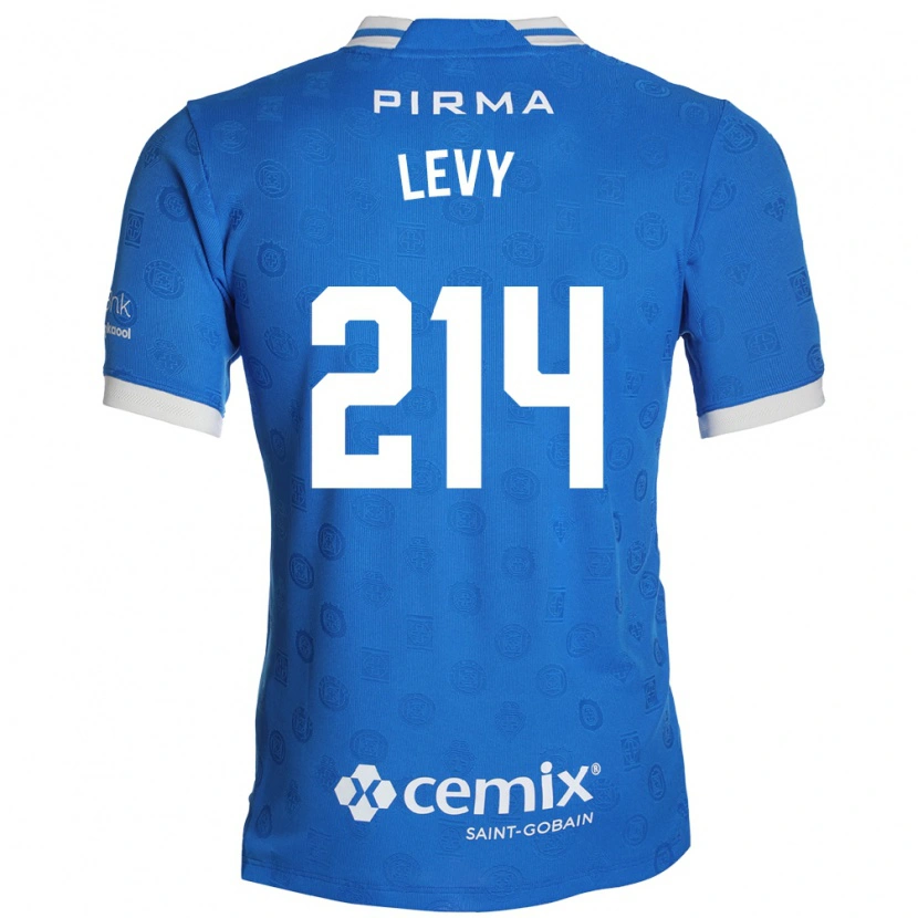 Danxen Bambino Maglia Mateo Levy #214 Blu Bianco Rosso Kit Gara Home 2026/27 Maglietta