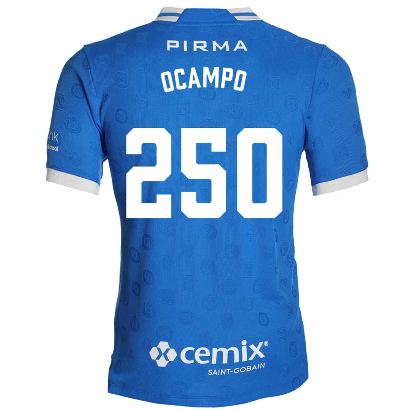 Danxen Bambino Maglia Diego Ocampo #250 Blu Bianco Rosso Kit Gara Home 2026/27 Maglietta