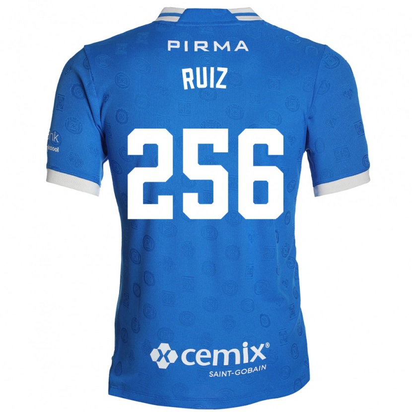 Danxen Bambino Maglia Fernando Ruiz #256 Blu Bianco Rosso Kit Gara Home 2026/27 Maglietta