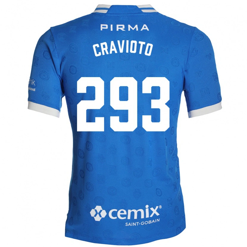 Danxen Bambino Maglia Aldo Cravioto #293 Blu Bianco Rosso Kit Gara Home 2026/27 Maglietta