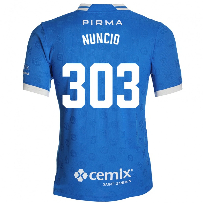Danxen Bambino Maglia Carlos Nuncio #303 Blu Bianco Rosso Kit Gara Home 2026/27 Maglietta