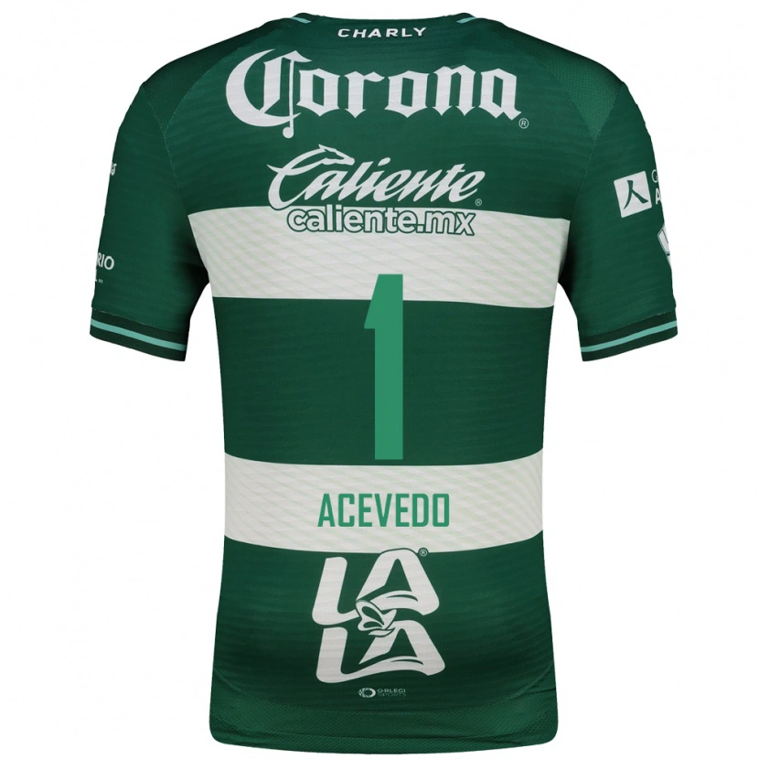 Danxen Bambino Maglia Carlos Acevedo #1 Verde Bianco Kit Gara Home 2026/27 Maglietta