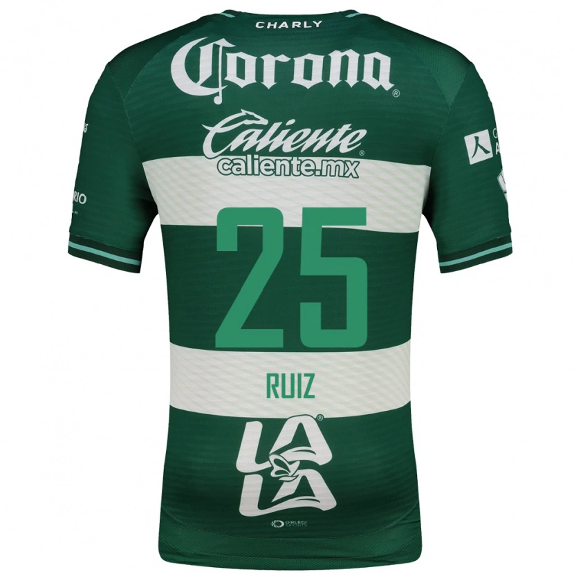 Danxen Bambino Maglia Michel Ruiz #25 Verde Bianco Kit Gara Home 2026/27 Maglietta