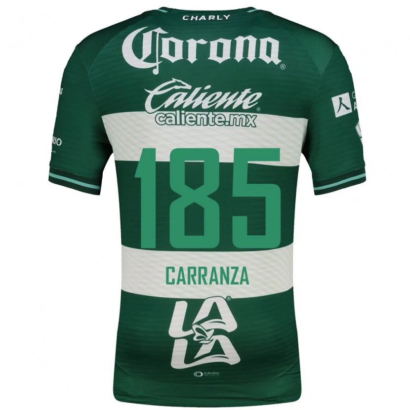 Danxen Bambino Maglia Héctor Carranza #185 Verde Bianco Kit Gara Home 2026/27 Maglietta