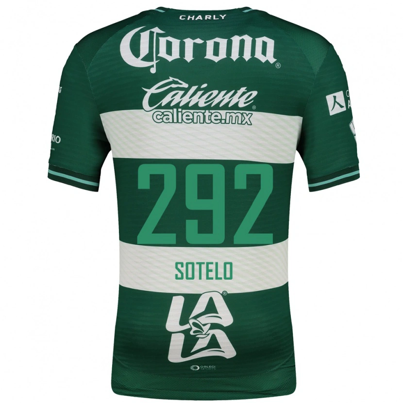 Danxen Bambino Maglia José Sotelo #292 Verde Bianco Kit Gara Home 2026/27 Maglietta
