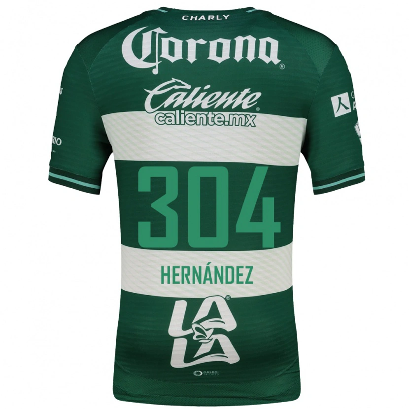 Danxen Bambino Maglia Yocsan Hernández #304 Verde Bianco Kit Gara Home 2026/27 Maglietta