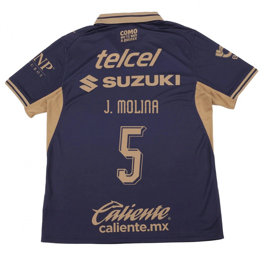 Danxen Bambino Maglia Jesús Molina #5 Viola Marrone Kit Gara Home 2026/27 Maglietta