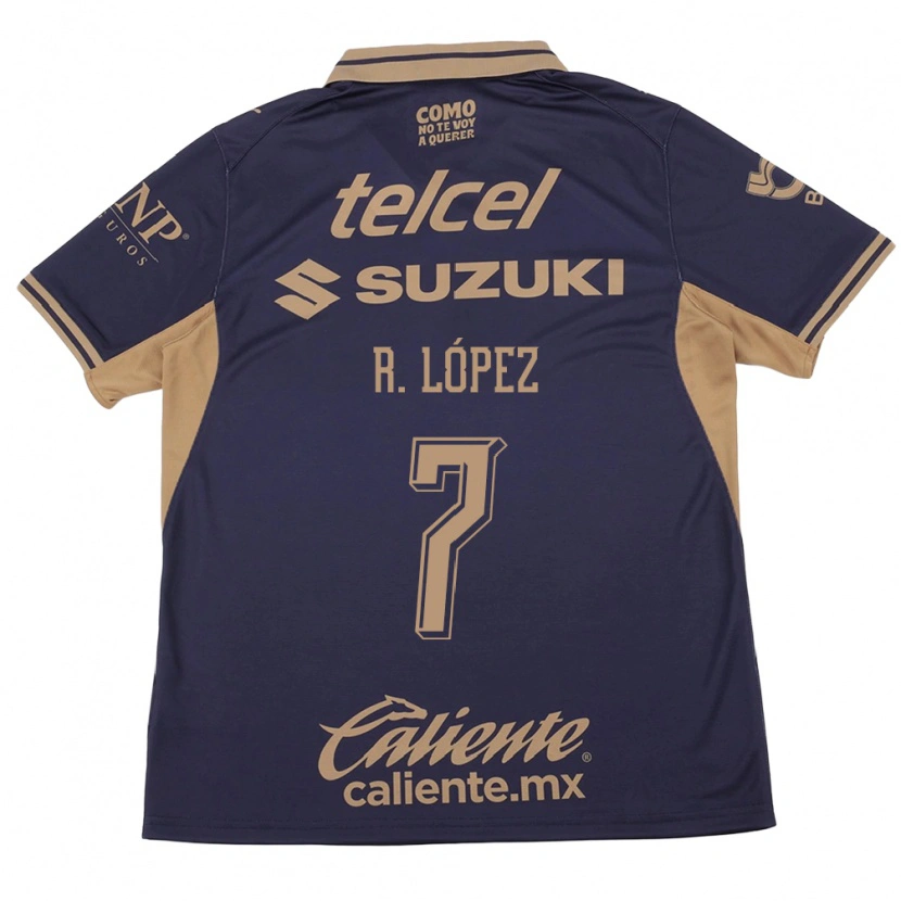 Danxen Bambino Maglia Rodrigo López #7 Viola Marrone Kit Gara Home 2026/27 Maglietta