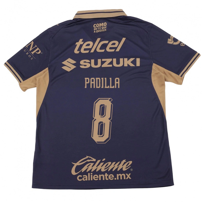 Danxen Bambino Maglia Dania Padilla #8 Viola Marrone Kit Gara Home 2026/27 Maglietta