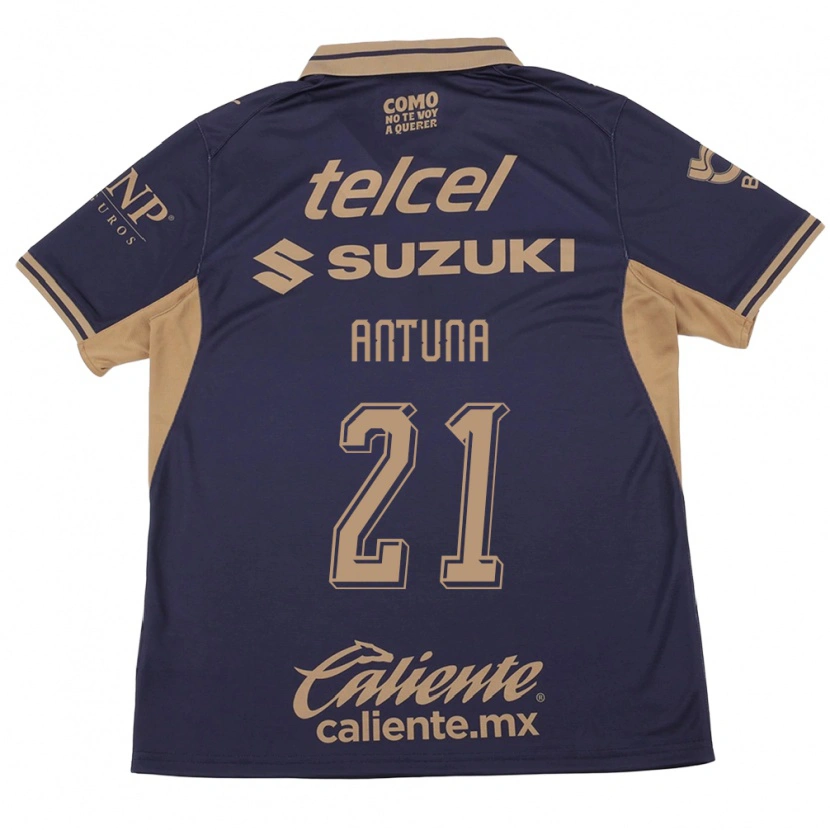 Danxen Bambino Maglia Uriel Antuna #21 Viola Marrone Kit Gara Home 2026/27 Maglietta