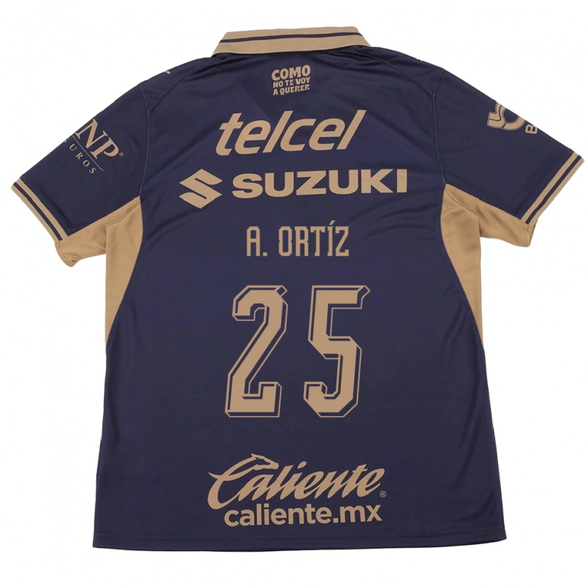 Danxen Bambino Maglia Arturo Ortiz #25 Viola Marrone Kit Gara Home 2026/27 Maglietta